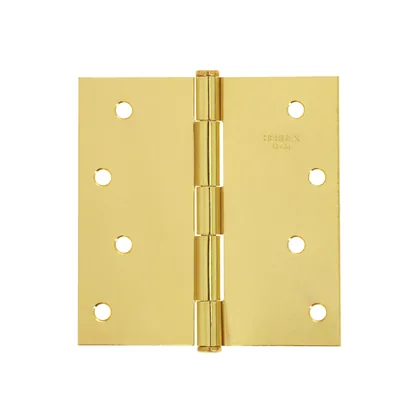 Bisagra cuadrada 4', acero latonado, cabeza plana, BASIC