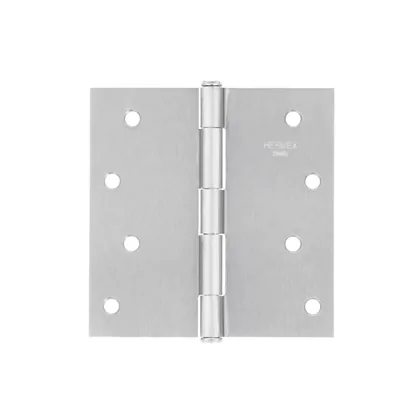 Bisagra cuadrada 4', acero satinado, cabeza plana, BASIC