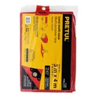 Lona de polietileno 3 x 4 m, roja, 110 g/m2, PRETUL 3