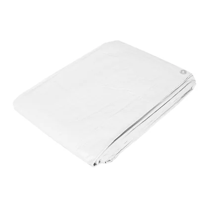 Lona de polietileno 5 x 6 m, blanca, 110 g/m2, PRETUL