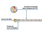 Manguera para gas, aluminio, 3/8' flare, 150 cm, FOSET BASIC 2