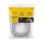 Manguera para gas, aluminio, 3/8' flare, 150 cm, FOSET BASIC 4