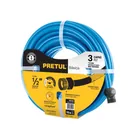 Manguera azul 1/2' 3 capas 15 m conexiones plásticas, PRETUL 1