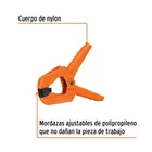 Prensa de resorte de 2' cuerpo de nylon, mango TPR, TRUPER 2
