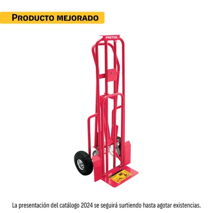 Diablo de carga convertible 3 en 1, 270kg, ruedas neumáticas