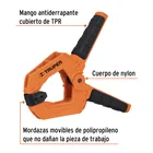 Prensa de resorte de 4' cuerpo de nylon, mango TPR, TRUPER 2