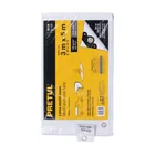 Lona de polietileno 3 x 5 m, blanca, 110 g/m2, PRETUL 3