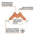 Prensa esquinera profesional 4-1/2', cuerpo de hierro,TRUPER 2