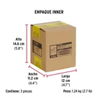 Candado antipalanca 85 mm cuerpo metálico, HERMEX BASIC 8