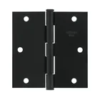 Bisagra cuadrada 3-1/2', acero negro mate cabeza plana BASIC 1