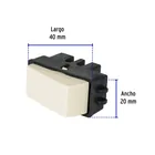 Interruptor sencillo, marfil, línea VOLTECK BASIC 3