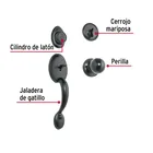 Jaladera y perilla, Berna llave-mariposa, negro, BASIC 2