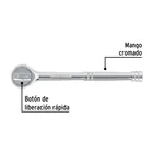 Matraca cuadro 3/8' liberación rápida cabeza redonda, PRETUL 2