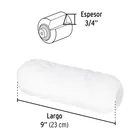 Felpa para rodillo 9 x 3/4' superficies rugosas, PRETUL 3