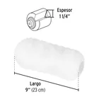 Felpa para rodillo 9x1-1/4' superficies extra rugosas,PRETUL 3