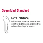 Cerradura manija 'Milán' p/recámara, negro, cil latón, BASIC 3