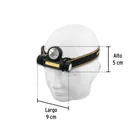 Linterna de minero LED 180 lm, con imán, recargable, PRETUL 3