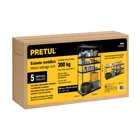 Estante metálico 5 repisas capacidad 60kg,120x60x180, PRETUL 5