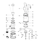 Bomba sumergible acero inoxidable, agua sucia, 1HP, PRETUL 4