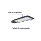 Luminario suburbano LED 50 W 6500 K, VOLTECK BASIC 2