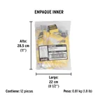 Guantes de látex para limpieza, amarillos, EG, PRETUL 5