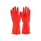 Guantes de látex para limpieza, rojos, ECH, PRETUL 1