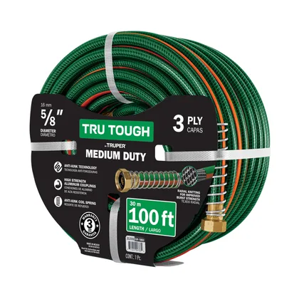 TruTough, 100ft, 3ply, TB 5/8', garden hose