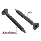100pijas#6x1-1/4'cabeza plana phillips multiusos cuerda fina 2