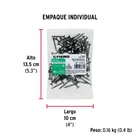 100pijas#6x1-1/4'cabeza plana phillips multiusos cuerda fina 5