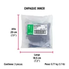 100pijas#8x1-3/4'cabeza plana phillips multiusos cuerda fina 6