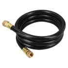 Manguera para gas, PVC negra, 3/8' flare, 1.5 m, FOSET 1
