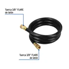 Manguera para gas, PVC negra, 3/8' flare, 1.5 m, FOSET 2