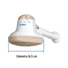 Regadera eléctrica, 4 temperaturas, 16.5cm, beige, FOSET 3