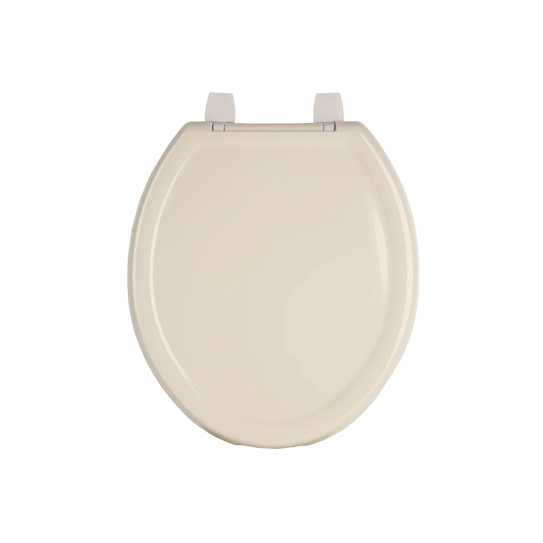 Asiento redondo ligero para WC, abierto, hueso, BASIC