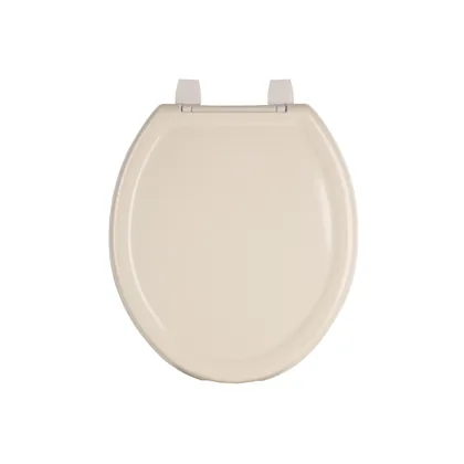 Asiento redondo ligero para WC, abierto, hueso, BASIC