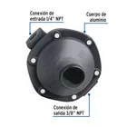 Regulador de gas LP, 1 vía, sin conexiones, baja presión 2