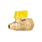 Válvula de control para gas, latón, 5/16'flare x 1/2'hembra 1