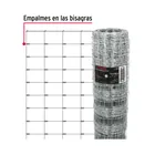 Rollo malla borreguera, 1m x 50m acero galvanizado, 19kg 2