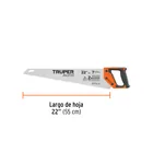Serrucho Rapid 22', 7 DPP, mango Comfort grip, TRUPER 3