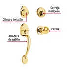 Jaladera/perilla, Lugo llave-mariposa,Latón Brillante,HERMEX 4