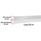 Guardapolvo fijo de 120 cm, aluminio, HERMEX 3