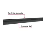 Guardapolvo fijo de 120 cm, negro, HERMEX 2