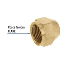 Tuerca cónica reducida de latón 1/2' x 3/8', FOSET 2
