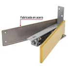 Bisagra de piso doble acción, latón brillante, HERMEX 4