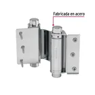 Bisagra de doble acción 3', acero, cromo brillante, HERMEX 2