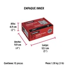 Bisagra cuadrada 3', acero inox, cabeza redonda, HERMEX 5