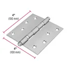 Bisagra cuadrada 4', acero inox, cabeza redonda, HERMEX 3