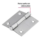 Bisagra cuadrada 2', acero inox, cabeza plana, HERMEX 2