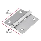 Bisagra cuadrada 2', acero inox, cabeza plana, HERMEX 3