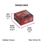 Bisagra cuadrada 3-1/2', acero inox, cabeza plana, HERMEX 2